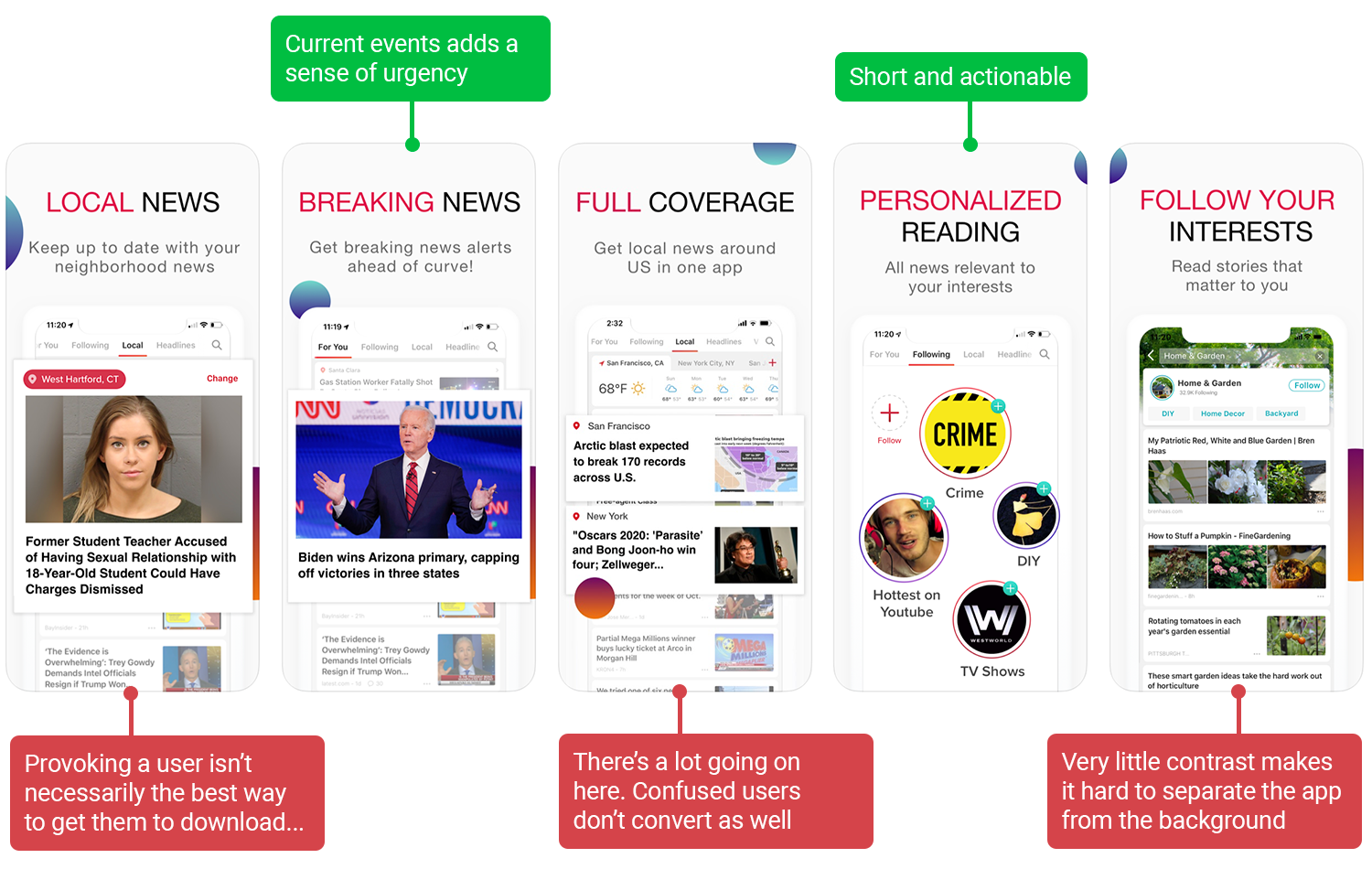 Screenshot analysis of News Break | ASO tools by Appfigures