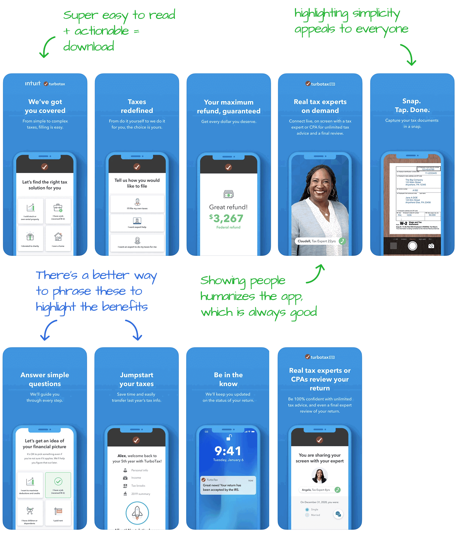 TurboTax for iOS Screenshot Analysis by Appfigures