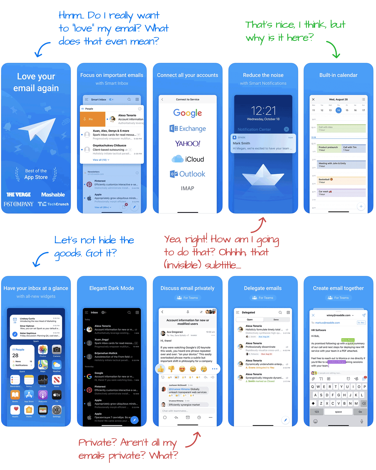 Spark for iOS Screenshot Analysis by Appfigures
